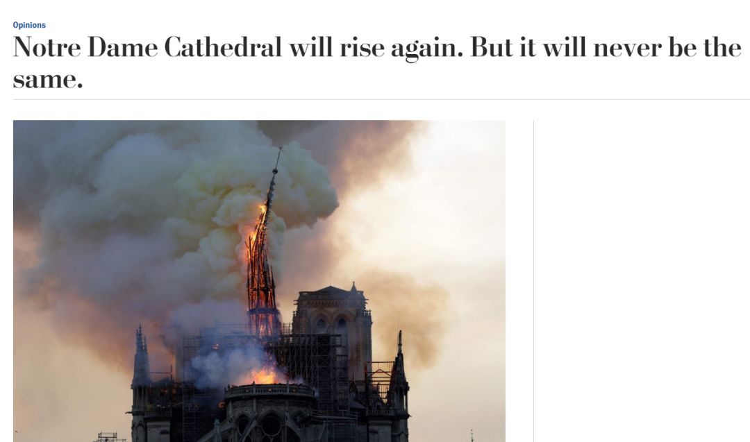 惨不忍睹！巴黎圣母院里面已经烧成这样了……