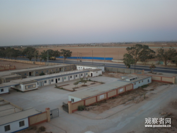 暴乱发生前，中建八局在利比亚的营地