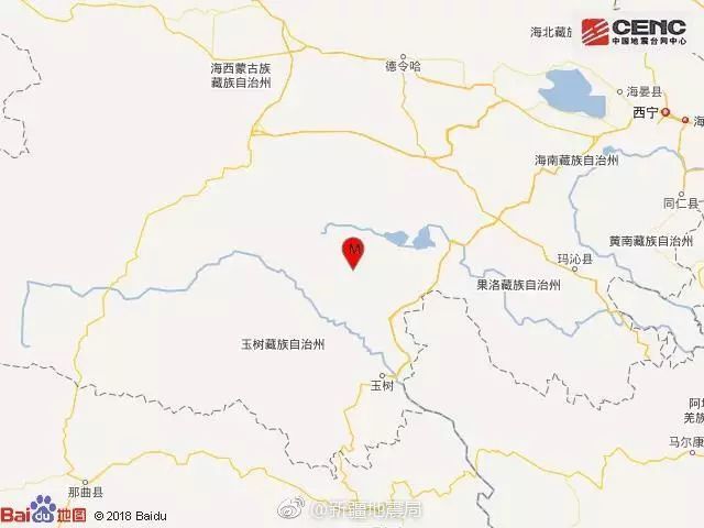 青海5月6日5.3级地震的震中位置