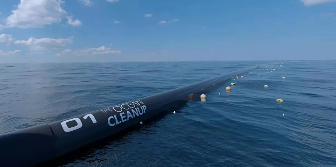 ▲ 海洋清理装置001号，图片来源：The Ocean Cleanup官方网站