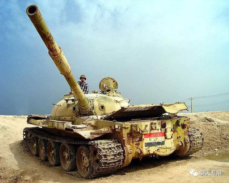 图.两伊战争中被伊拉克废弃的坦克