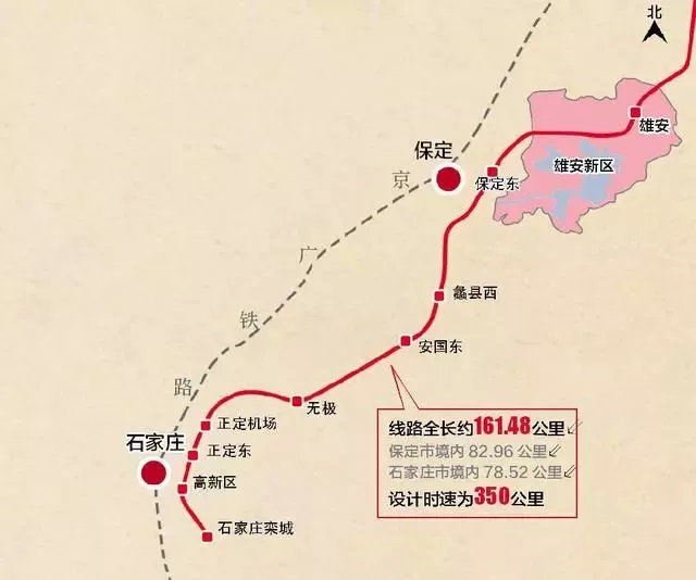 时速350公里！设8座车站！石雄城际铁路线路、工期全公布！