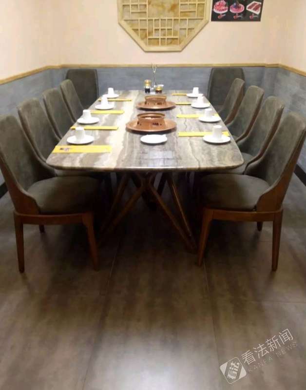 1月23日，孙女士和朋友就餐的南来顺涮肉餐厅雅间 摄/记者 李阳煜