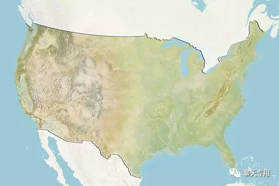 美國西部科迪勒拉山係和東部阿巴拉契亞山脈形成天然屏障