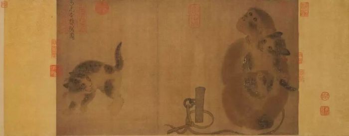 《猴猫图》北宋易元吉 台北故宫博物院