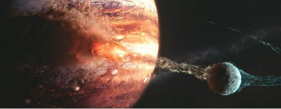 电影《流浪地球》中的木星