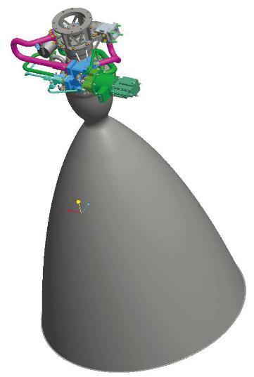 “一台顶十台”的嫦娥三号发动机（图/中国空间技术研究院）