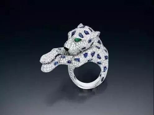Cartier猎豹造型戒指
