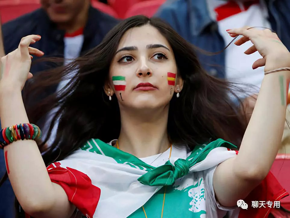 圖. 2018年世界杯，伊朗女性首次被允許進場觀看球賽