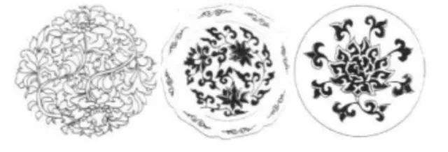 宋代金器及元、明青花瓷中的宝相花纹