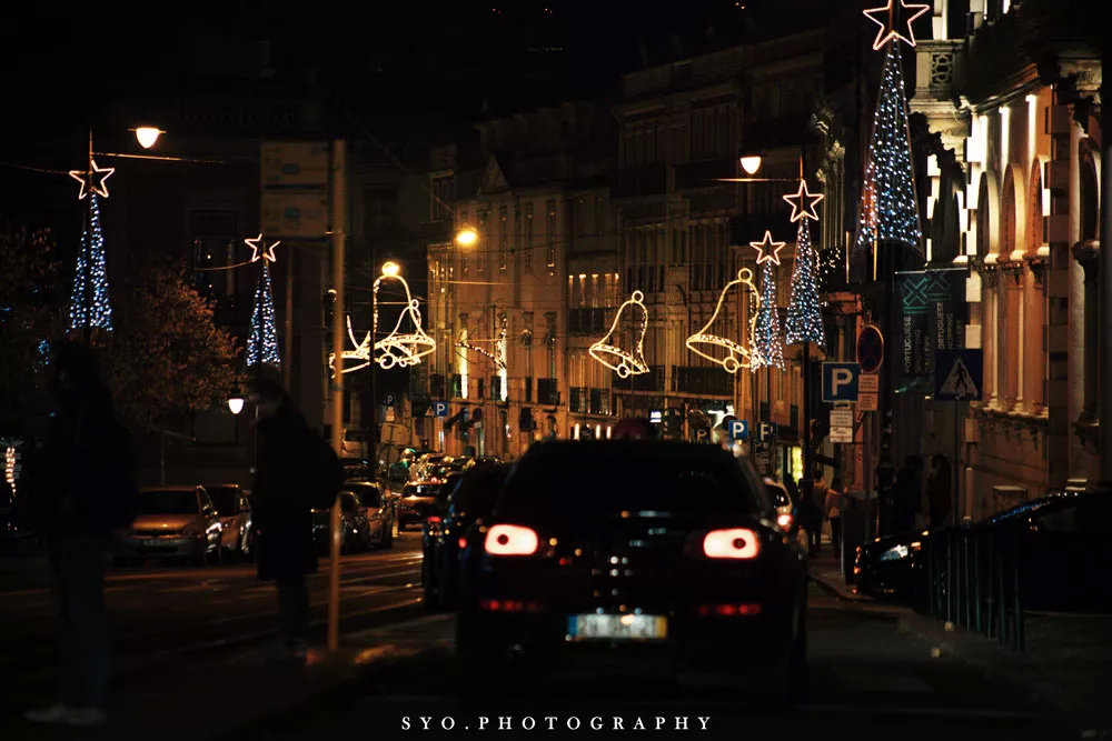 里斯本的夜晚街景