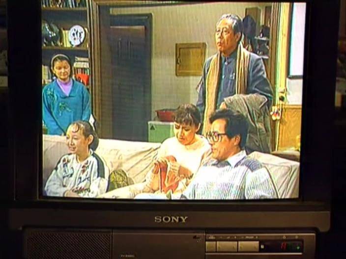 《我爱我家》119集中，和萍一家人坐在电视机前观看《我爱我家》，电视还是索尼的呢！