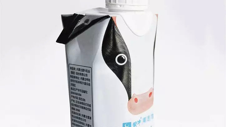 蒙牛嗨milk纯牛奶  图片来源：L3 Branding